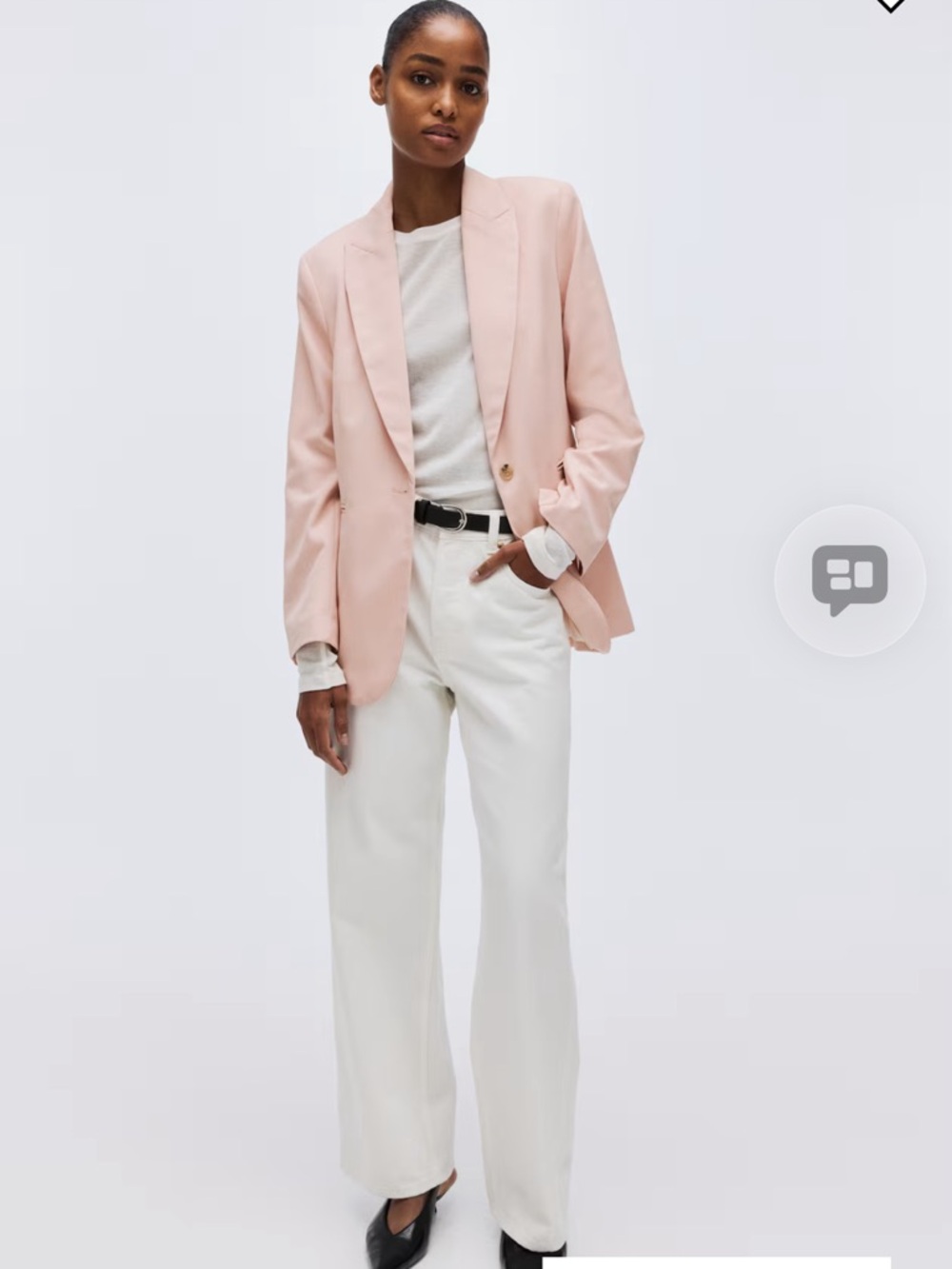 Women’s H&M Pink Single Breasted Blazer Large